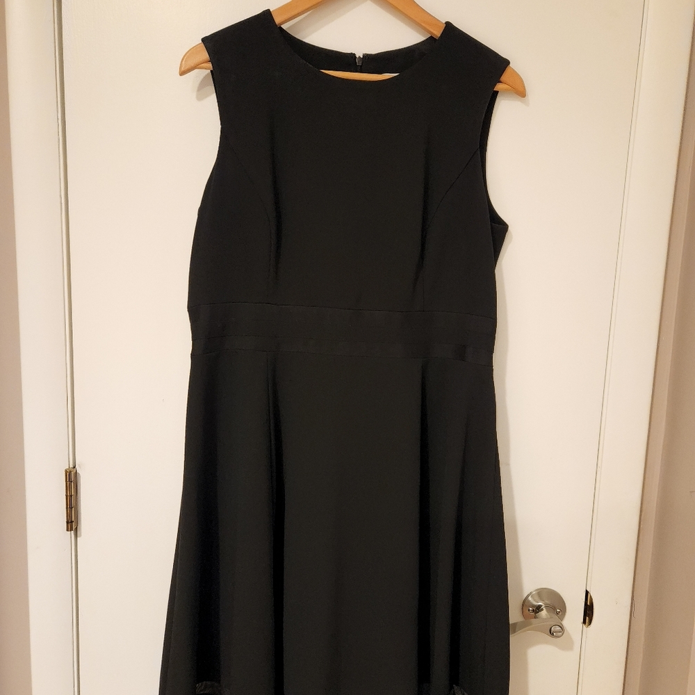 Calvin Klein, black sleeveless dress, Size 14